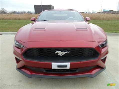 2018 Ruby Red Ford Mustang Ecoboost Premium Convertible 124258069