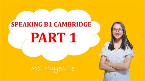 B1 PET Hướng dẫn trả lời SPEAKING PART 1 đạt điểm nói cao Teatour