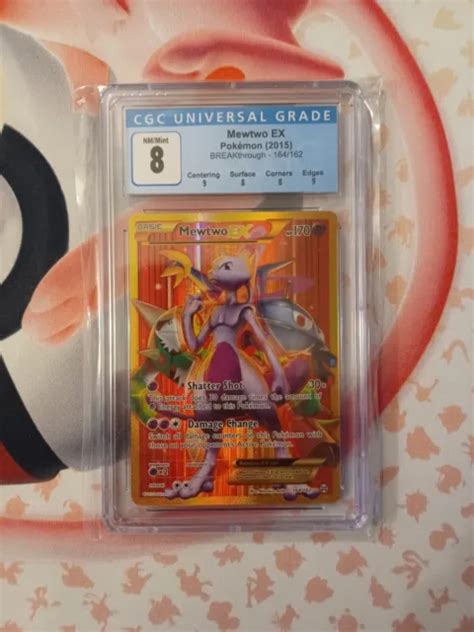 Pok Mon Jcg Mewtwo Ex Breakthrough Holo Secret Rare Eur