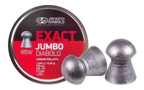 Balines Jsb Exact Jumbo Diabolo Cal 5 5 15 89gr Lata X250