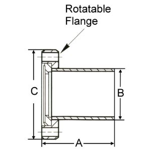 CF Half Nipple Rotatable CO W H CR