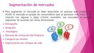 Segmentación de mercados PPT