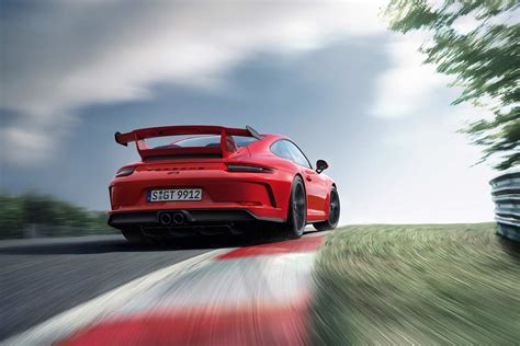 2018 Porsche 911 Gt3 Red Rear Quarter Motion Pr Autobics