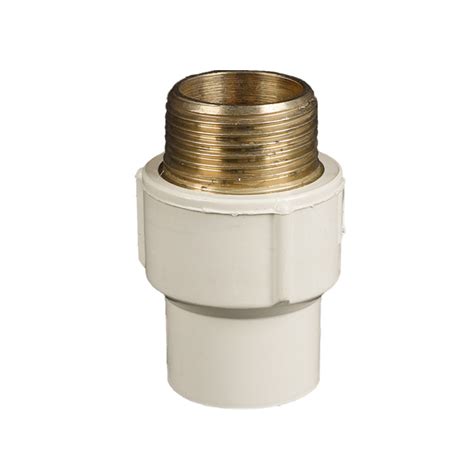 Era Piping Systems CPVC Pipe Fitting Brass Threaded Male Adaptor ABNT