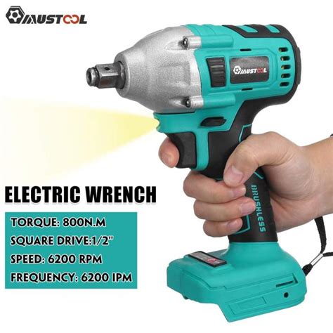 Mustool Brushless Electric Screwdriver Cordless Impact Wrench N M