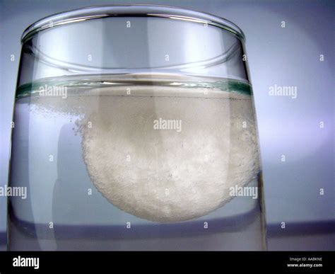 To Dissolve A Tablet In Water Stock Photo Alamy