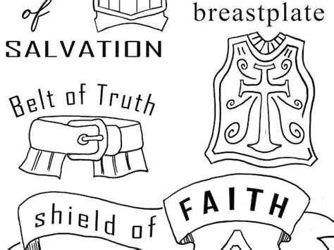 Belt Of Truth Coloring Page