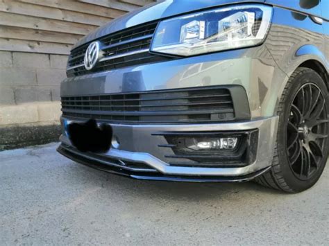 Vw T Transporter Sportline Front Bumper Splitter Spoiler Lower Lip