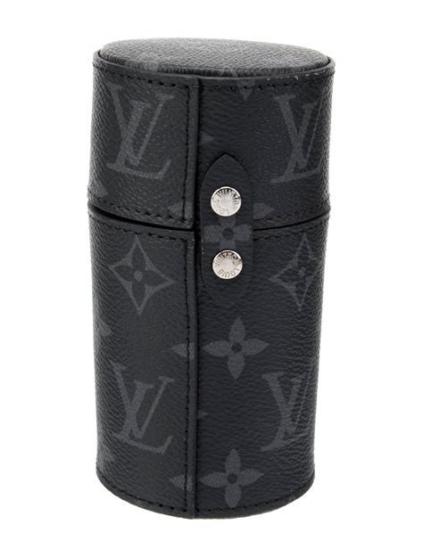 Louis Vuitton Monogram Eclipse 100ml Fragrance Travel Case Black Travel Accessories