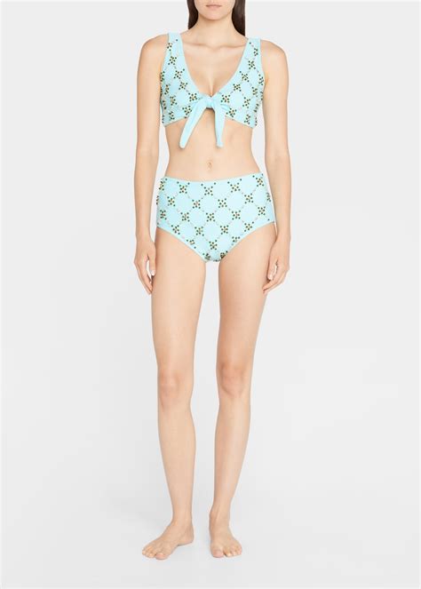 Buy Oceanus Maya Swarovski Two Piece Bikini Set Light Blue At Off