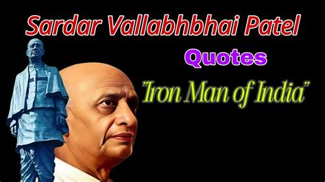 sardar vallabhbhai patel quotes iron man  india motivational