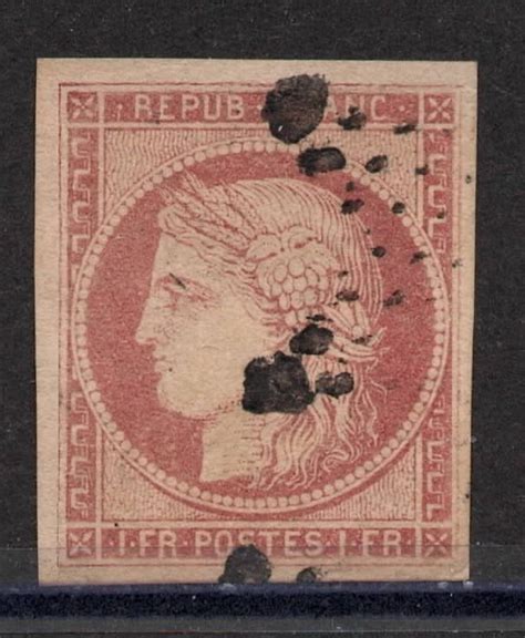 France 1849 Ceres N 6a 1fr Light Carmine Star Catawiki