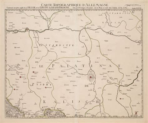 Johann Wilhelm Jäger Carte topographique dAllemagne