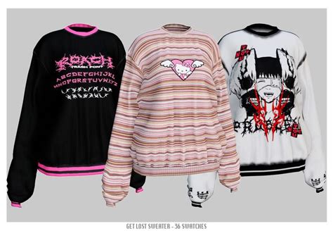 Get Lost Sweater Babyetears In Sims Clothing Sims Mods