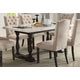 Acme Furniture Gerardo Rectangular Dining Table In White And Espresso