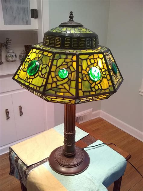 Leaded Stained Glass Lamp Antique Instappraisal