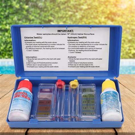 Pool Water Test Kit Testing Kit Pool Test Kit Testing Box For Hot Tub