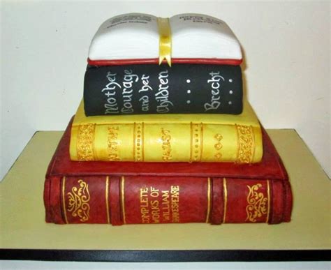 Stack Of Books Cake By The Coloured Bubble Cakery Colored Bubbles