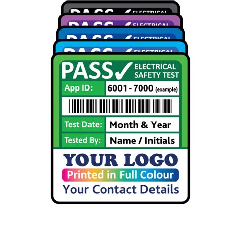 Buy Super Stick Pat Test Labels Fully Customisable