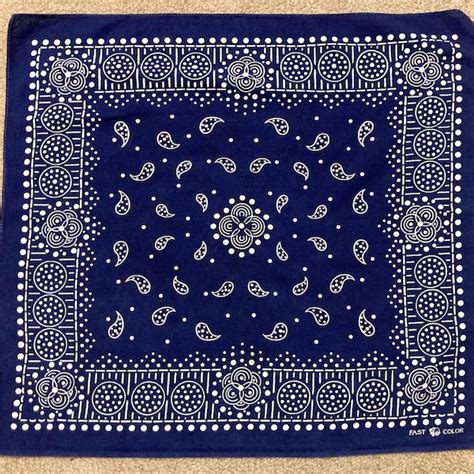 Blue Bandana - Etsy