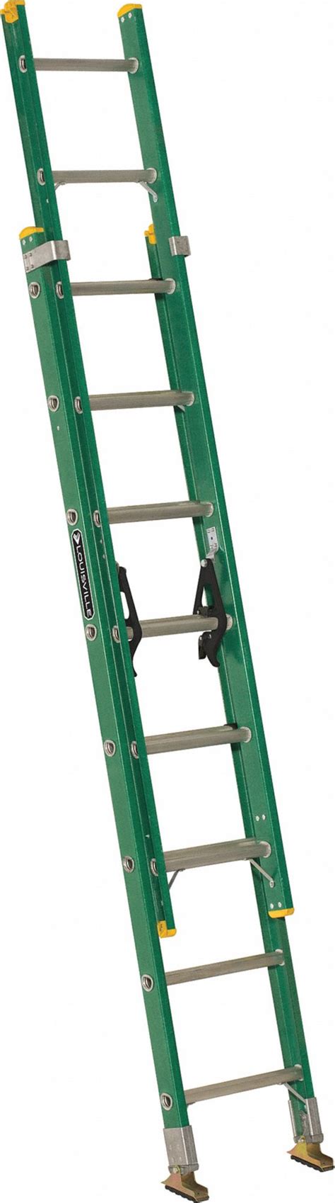 Louisville Ft Fiberglass Extension Ladder Lb Load Capacity