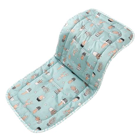 Soft Reversible Baby Pure Cotton Stroller Car Seat Liner Pram Insert