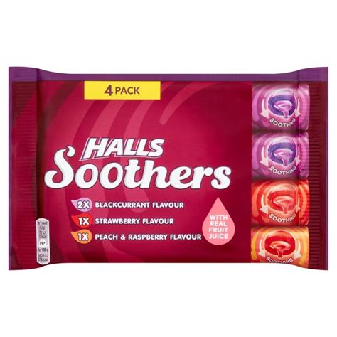 Halls Soothers Throat Sweet Variety Pack 4 Pack 180g Hellosupermarket