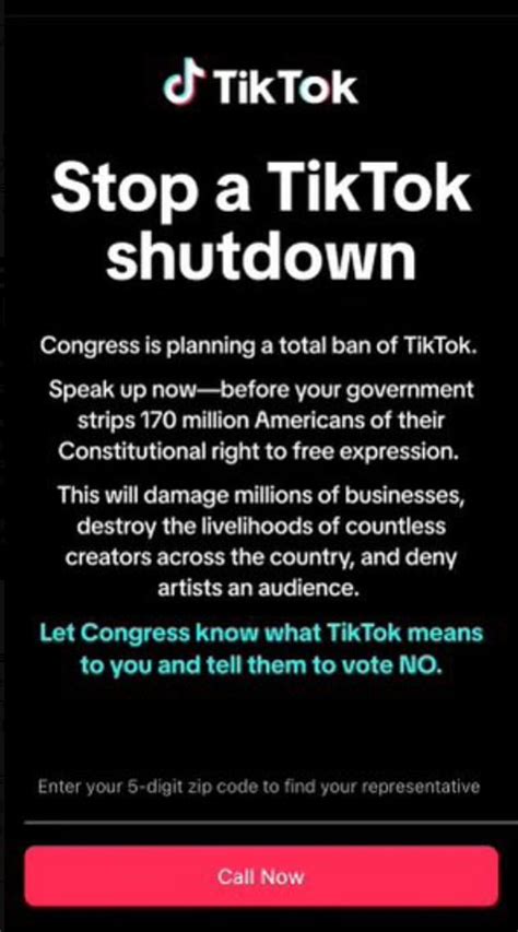 Tiktok Again Prompts Users To Call Congress Jamming Phone Lines By