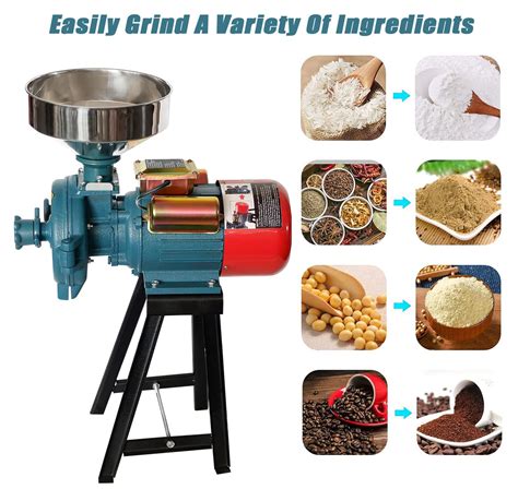 Naizea Grain Mills Electric Grain Grinder Mill W Corn Mill Grinder