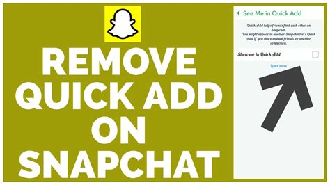 How To Remove Quick Add On Snapchat 2023 IOS Android Tutorial YouTube