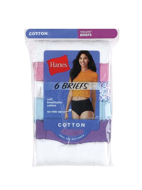 Buy Hanes Women S Cool Comfort Cotton Brief Underwear 6 Pack Online At Lowest Price In India