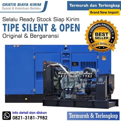 Jual Genset Kva Perkins Cummins Isuzu Emerald Surabaya Shopee