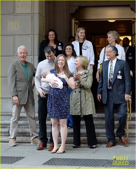 Chelsea Clinton & Family Leave Hospital with Baby Aidan!: Photo 3687459 ...