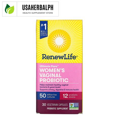 Renew Life Women S Vaginal Ultimate Flora Probiotic 50 Billion Live Cultures Shopee Philippines