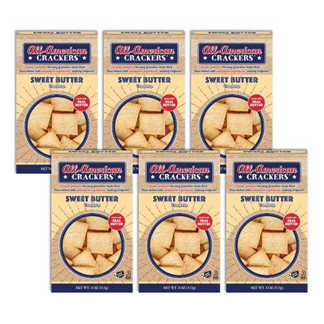 All-American : Snack Crackers : Sweet Butter 6-Pack Case – PARTNERS, A ...