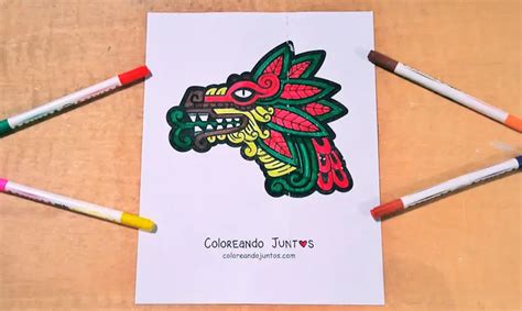 Aztecas Dibujos A Color