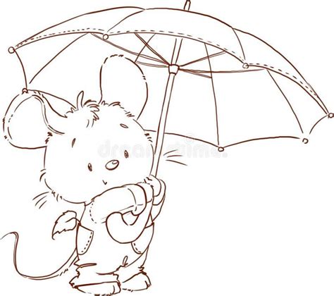 Rato Guarda Chuva Para Colorir Imprimir E Desenhar Colorir Me