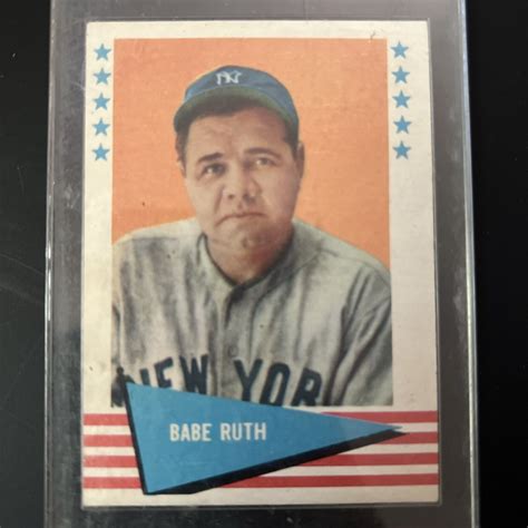 1961 Fleer Baseball Greats 75 Babe Ruth EBay