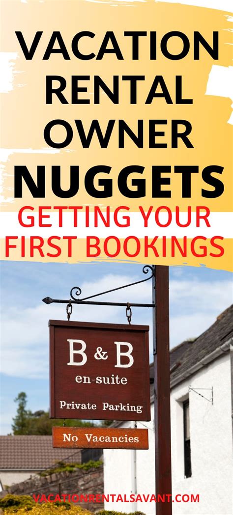 Vacation Rental Owner Tips Getting Your First Bookings Vacation