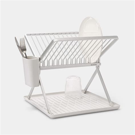 Sinkside Foldable Dish Drying Rack Light Grey Brabantia