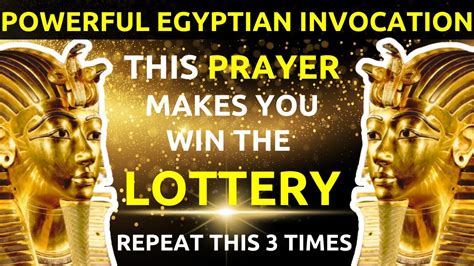 POWERFUL EGYPTIAN INVOCATION TO WIN THE LOTTERY Walking The Path To