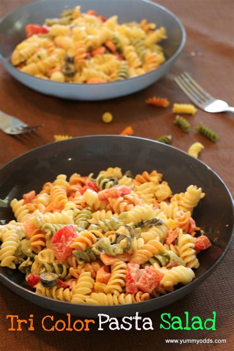 Yum Yum Yum Tri Color Rotini Pasta Salad