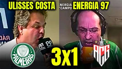 REAÇÕES DO ULISSES COSTA E ENERGIA 97 na VITÓRIA DO PALMEIRAS PALMEIRAS