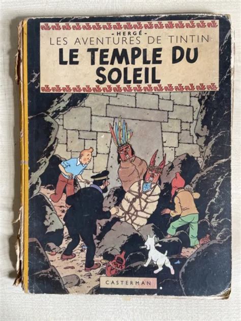 ALBUM TINTIN ANCIEN LE TEMPLE DU SOLEIL 1949 EUR 15 50 PicClick FR