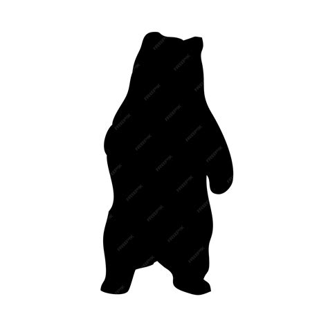 Premium Vector Silhouette Of A Black Bear Walking