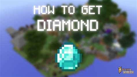 Hypixel Skyblock Stranded How To Get Diamond Youtube