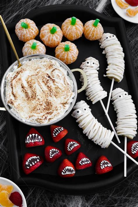 Halloween Dessert Idea Spooky Fruit Tray And Toasted Marshmallow Dip Hgtv