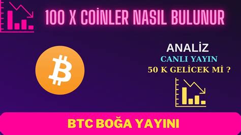 BTC ANALİZ 50 K GELİCEK Mİ CANLI YAYIN YouTube