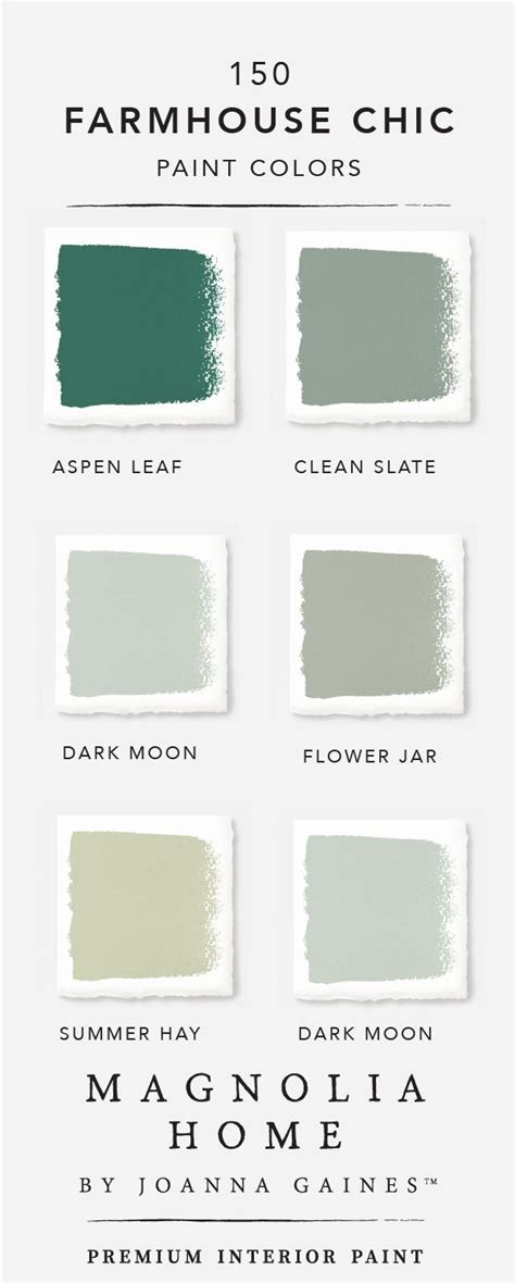 Magnolia Paint Color Chart