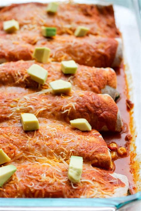 Freezer Friendly Zucchini And Chicken Enchiladas Smile Sandwich